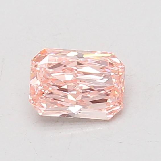 0.57 Ct. Fancy Vivid Pink Radiant Lab Grown Diamond