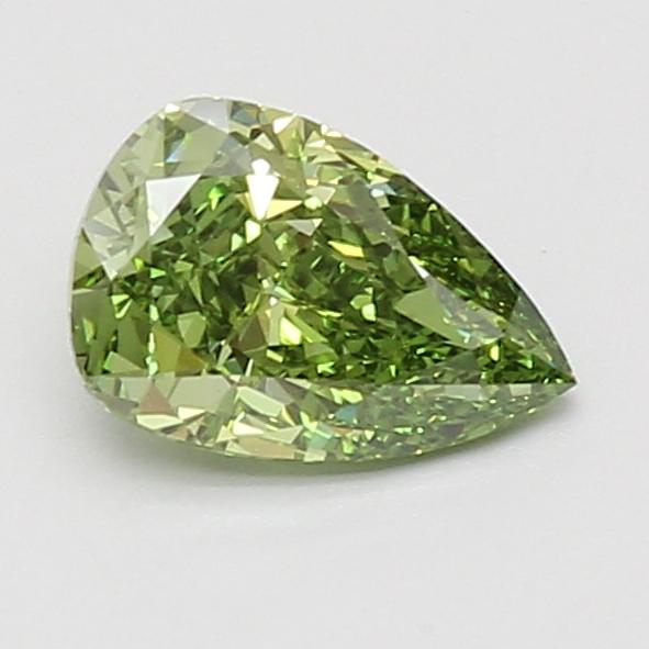 1.09 Ct. Fancy Vivid Green Pear Lab Grown Diamond