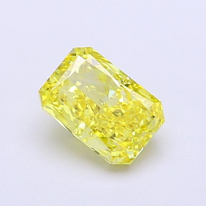 1.01 Ct. Fancy Vivid  Yellow Radiant Lab Grown Diamond