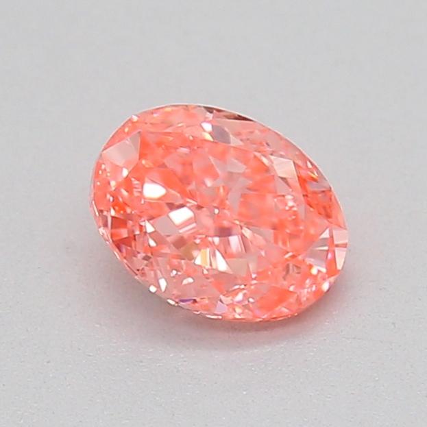 0.30 Ct. Fancy Vivid  Pink Oval Lab Grown Diamond