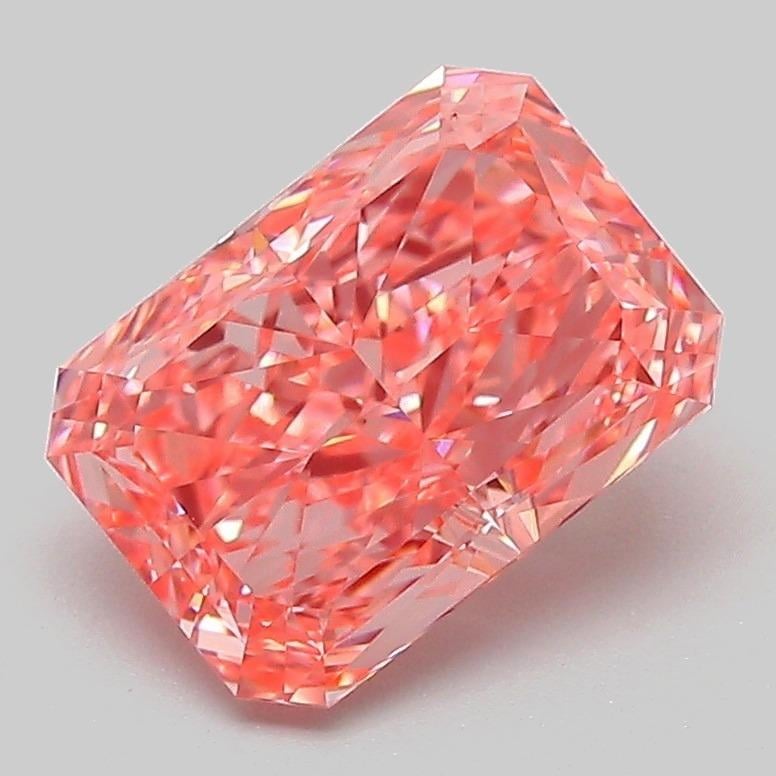 2.08 Ct. Fancy Vivid Pink Radiant Lab Grown Diamond