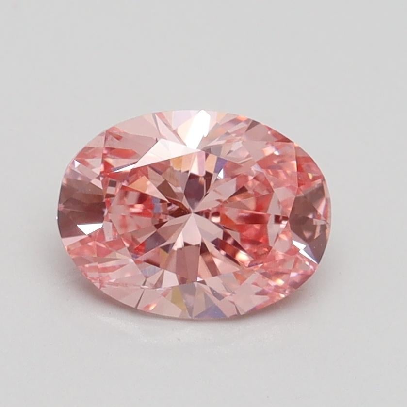 1.06 Ct. Fancy Vivid Pink Oval Lab Grown Diamond