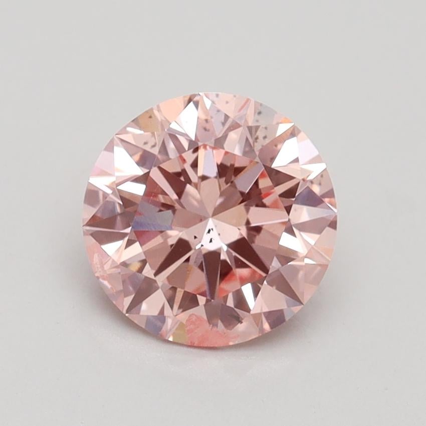 1.30 Ct. Fancy Intense Pink Round Lab Grown Diamond