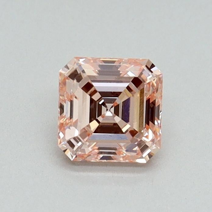 0.53 Ct. Fancy Intense Pink Asscher Lab Grown Diamond