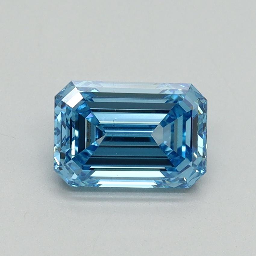 1.05 Ct. Fancy Vivid Blue Emerald Lab Grown Diamond