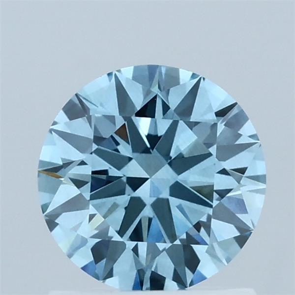 1.02 Ct. Fancy Vivid Blue Round Lab Grown Diamond