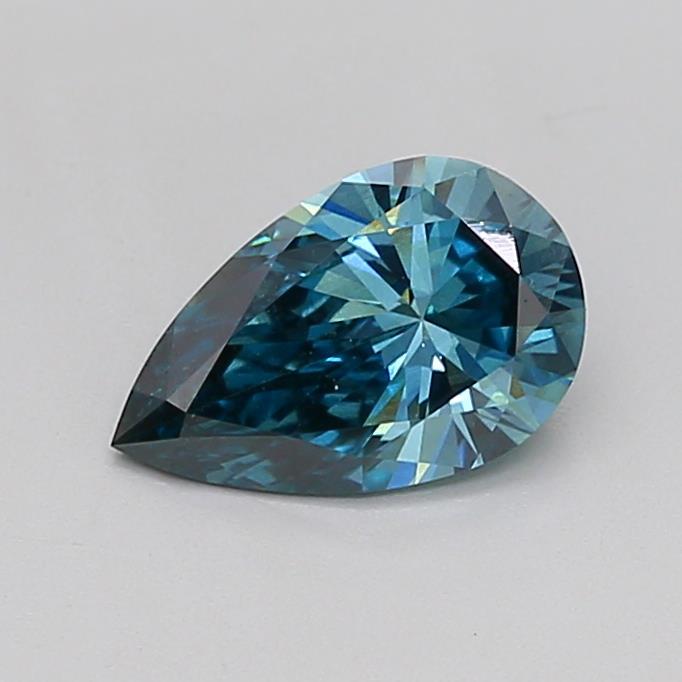 1.03 Ct. Fancy Vivid  Blue Pear Lab Grown Diamond