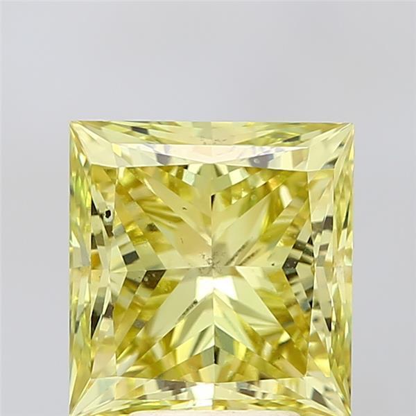 5.00 Ct. Fancy Intense Yellow Princess Lab Grown Diamond