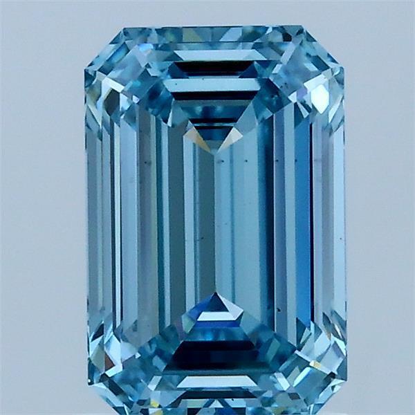 1.50 Ct. Fancy Vivid Blue Emerald Lab Grown Diamond