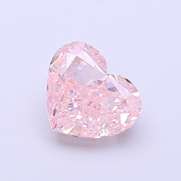 0.39 Ct. Fancy Intense  Pink Heart Lab Grown Diamond