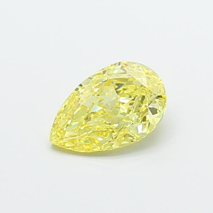 0.66 Ct. Fancy Intense Yellow Pear Lab Grown Diamond
