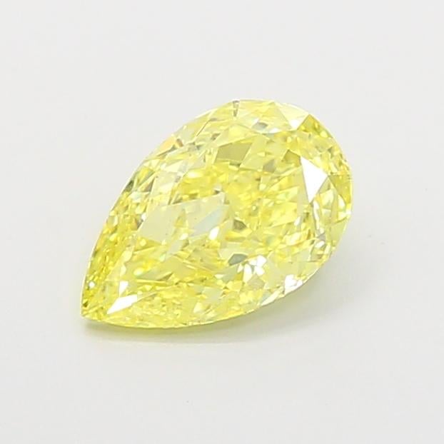 1.07 Ct. Fancy Intense  Yellow Pear Lab Grown Diamond