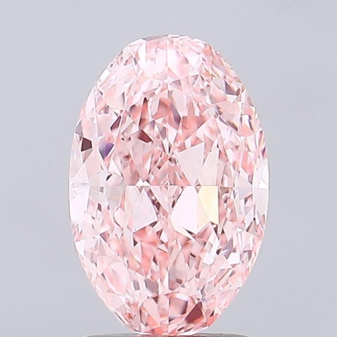 2.03 Ct. Fancy Vivid Pink Oval Lab Grown Diamond