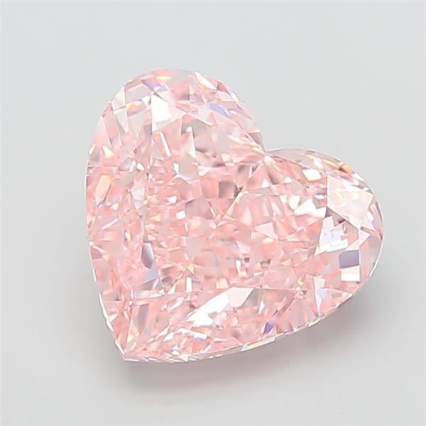 10.06 Ct. Fancy Vivid Pink Heart Lab Grown Diamond