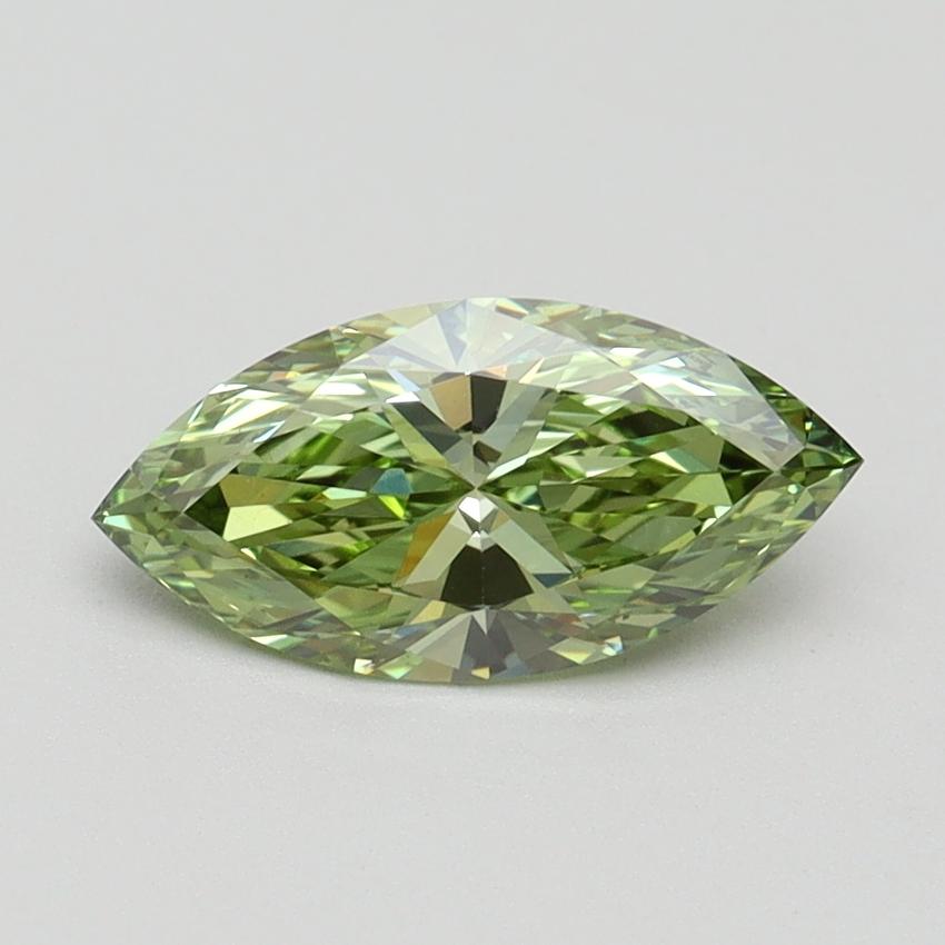 1.01 Ct. Fancy Vivid Green Marquise Lab Grown Diamond