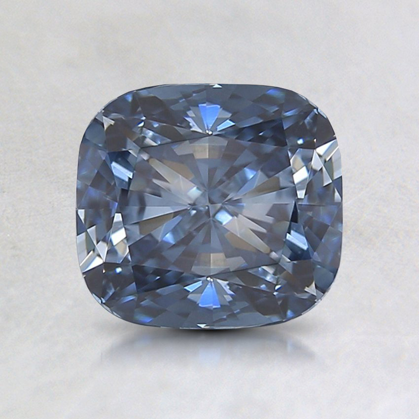 1.27 Ct. Fancy Intense Blue Cushion Lab Grown Diamond