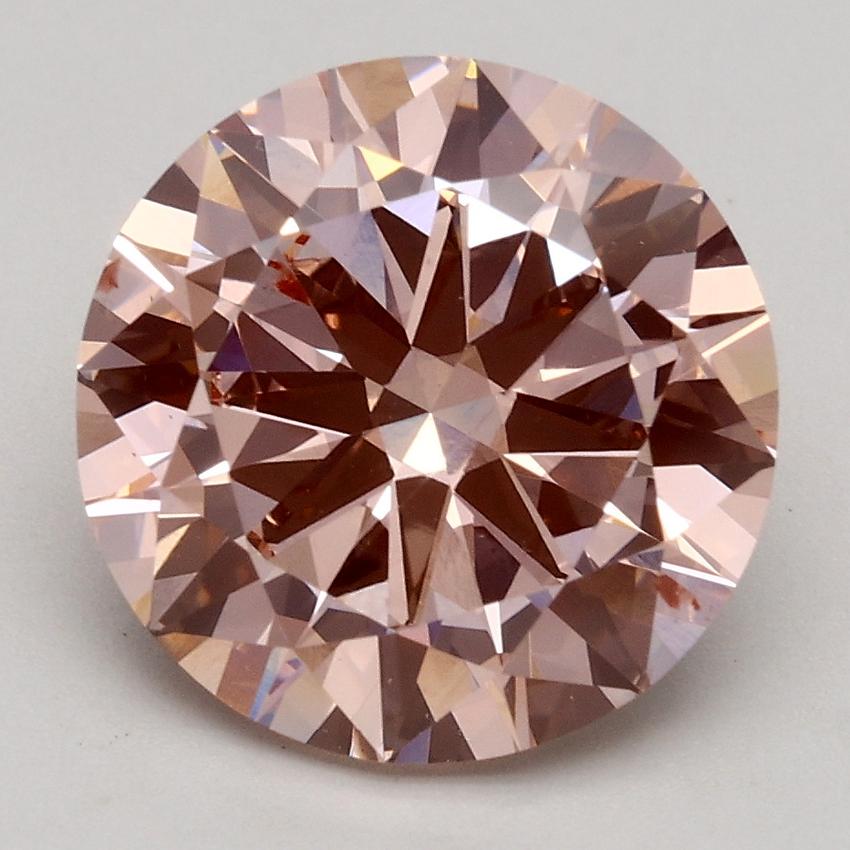 3.00 Ct. Fancy Intense Pink Round Lab Grown Diamond