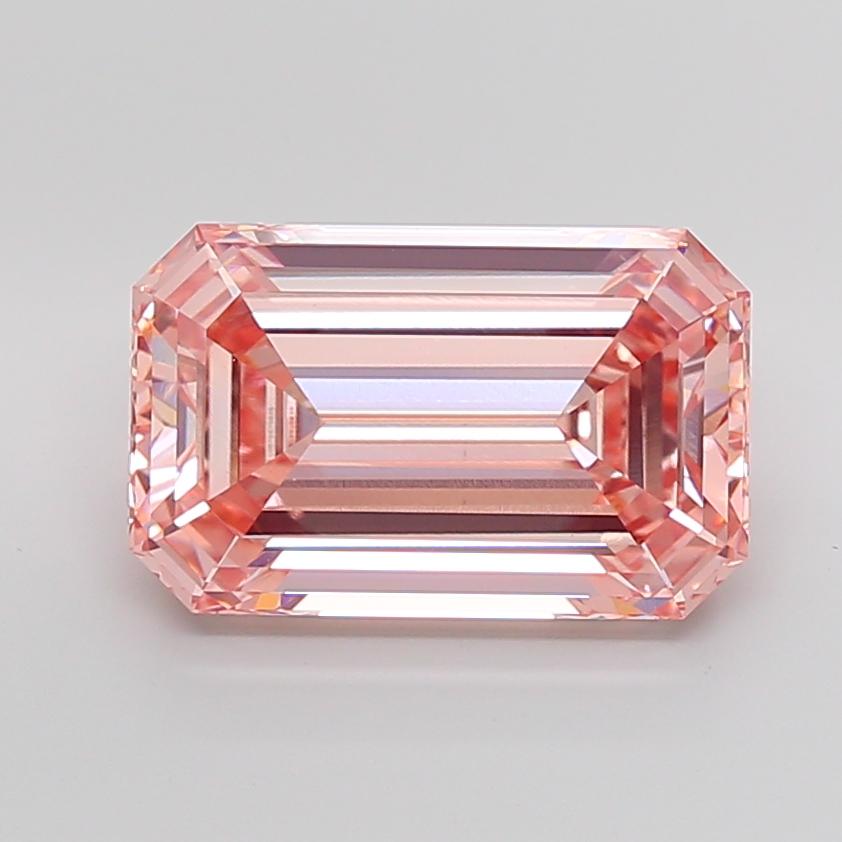 10.10 Ct. Fancy Intense Pink Emerald Lab Grown Diamond