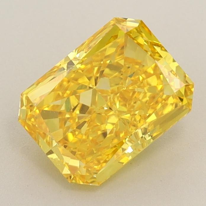 1.26 Ct. Fancy Vivid  Yellow Radiant Lab Grown Diamond