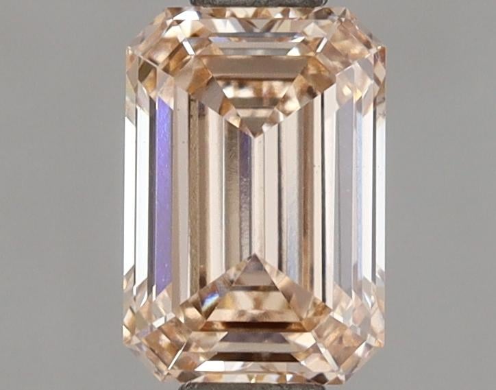 1.03 Ct. Fancy Light Pinkish Orange Emerald Lab Grown Diamond