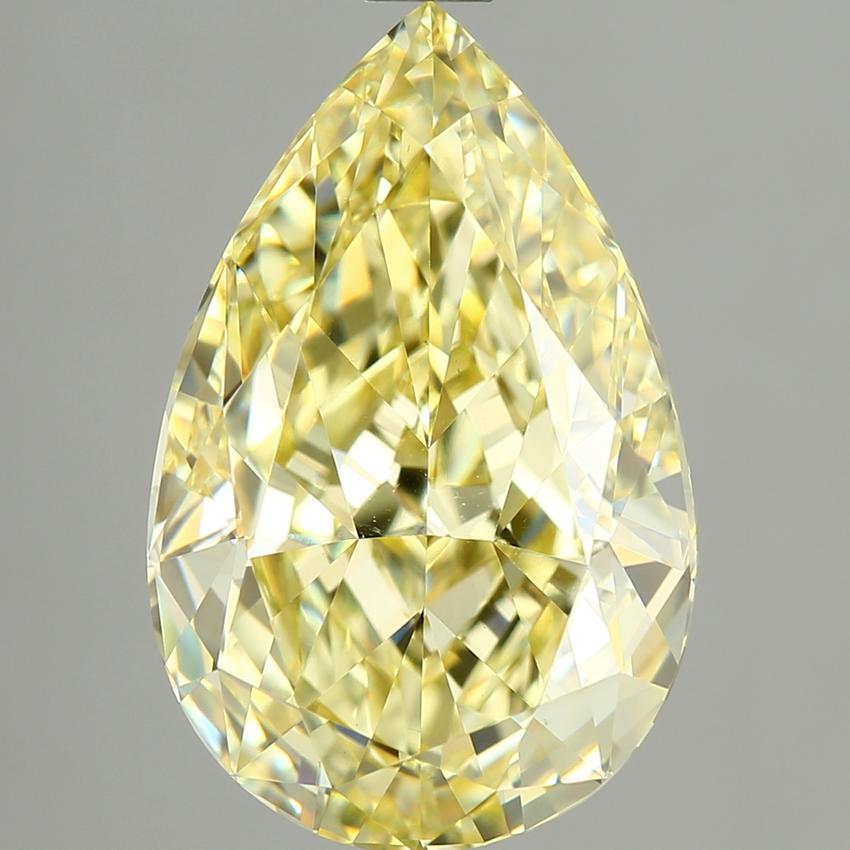 4.02 Ct. Fancy Yellow Pear Lab Grown Diamond