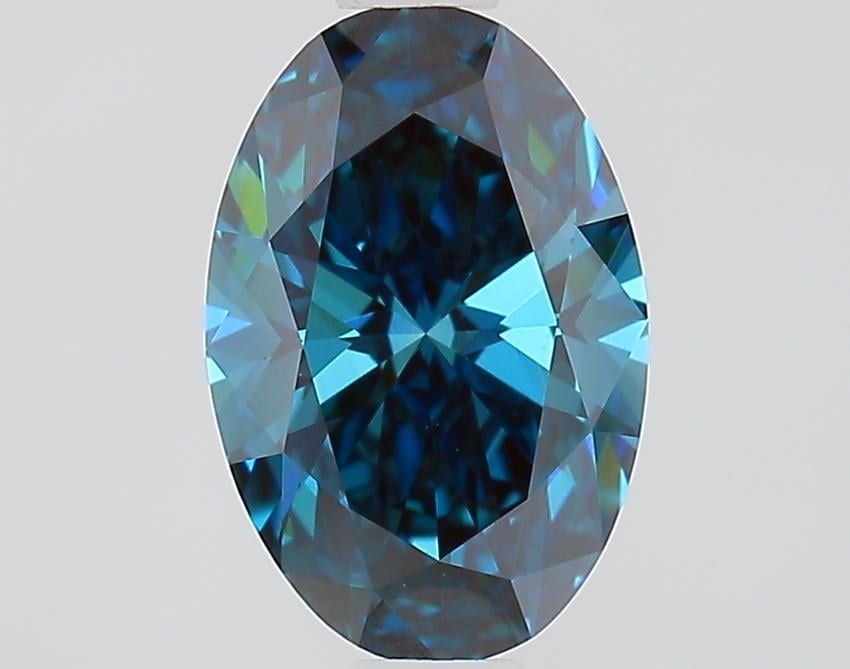 1.03 Ct. Fancy Deep Blue Oval Lab Grown Diamond