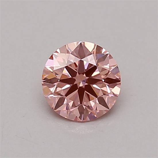 0.34 Ct. Fancy Vivid Pink Round Lab Grown Diamond