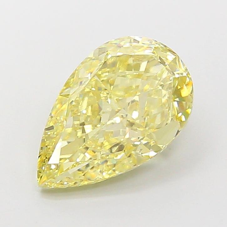 4.06 Ct. Fancy Fancy Yellow Pear Lab Grown Diamond