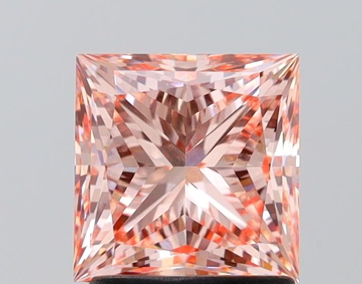 1.81 Ct. Fancy Intense Pink Princess Lab Grown Diamond