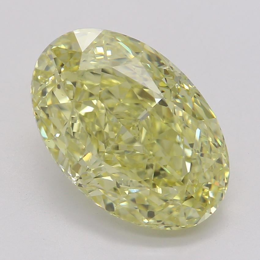 2.53 Ct. Fancy Intense Yellow Oval Diamond