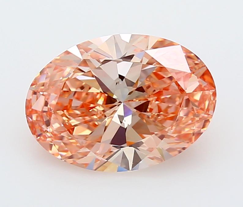2.97 Ct. Fancy Vivid  Pink Oval Lab Grown Diamond
