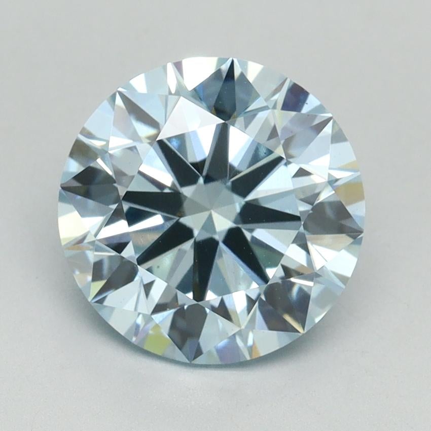 3.03 Ct. Fancy Intense Blue Round Lab Grown Diamond