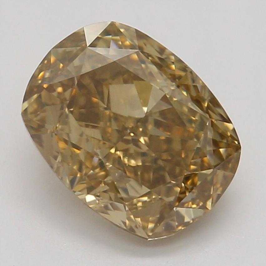 1.07 Ct. Fancy Deep Brownish Orangy Yellow Cushion Diamond