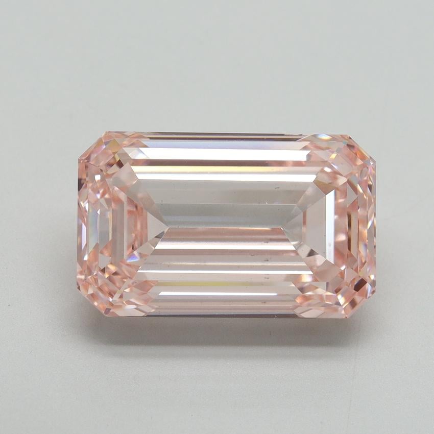 8.04 Ct. Fancy Intense Pink Emerald Lab Grown Diamond