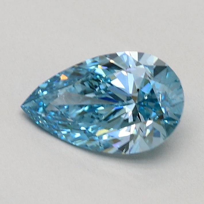 0.50 Ct. Fancy Vivid Blue Pear Lab Grown Diamond