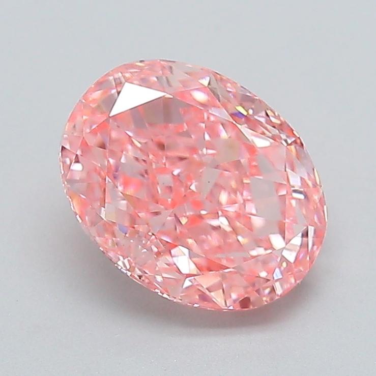 2.06 Ct. Fancy Vivid  Pink Oval Lab Grown Diamond