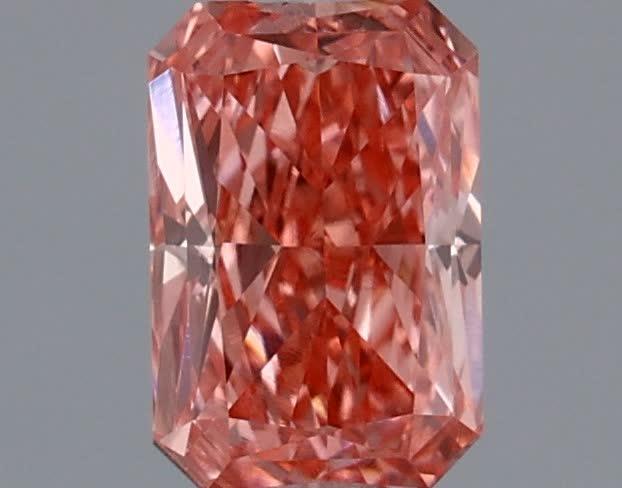 0.44 Ct. Fancy Vivid Pink Radiant Lab Grown Diamond