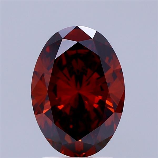 2.00 Ct. Fancy Deep Orange Oval Lab Grown Diamond