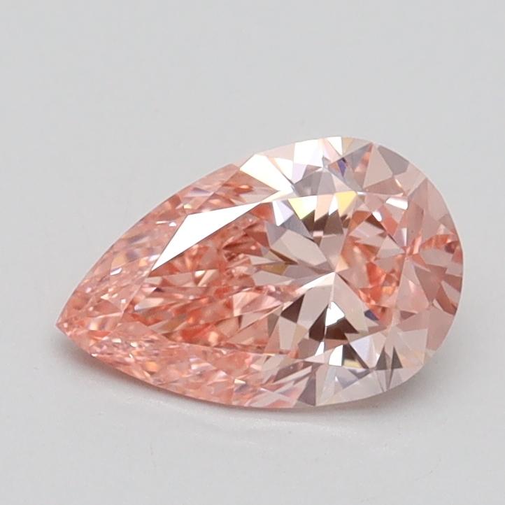 0.73 Ct. Fancy Intense Pink Pear Lab Grown Diamond