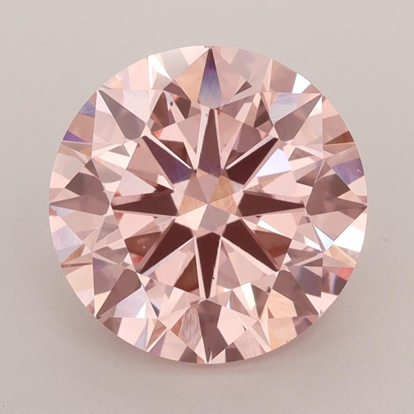 3.00 Ct. Fancy Vivid  Pink Round Lab Grown Diamond
