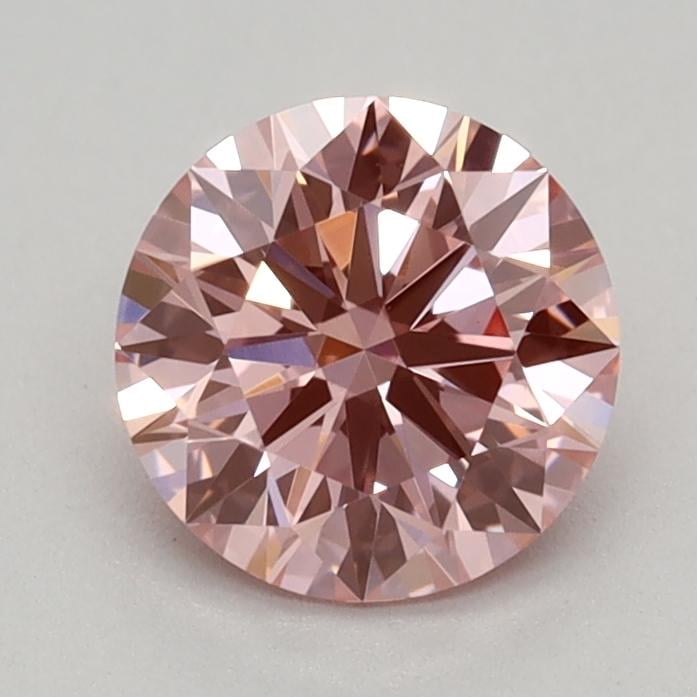 0.59 Ct. Fancy Vivid Pink Round Lab Grown Diamond