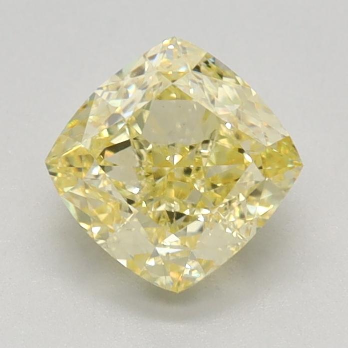 1.09 Ct. Fancy Intense Yellow Cushion Lab Grown Diamond