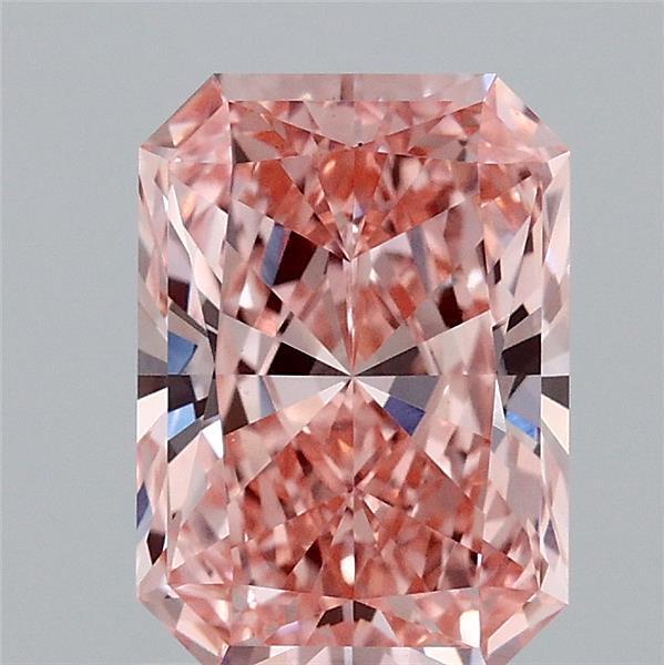 1.83 Ct. Fancy Vivid Pink Radiant Lab Grown Diamond