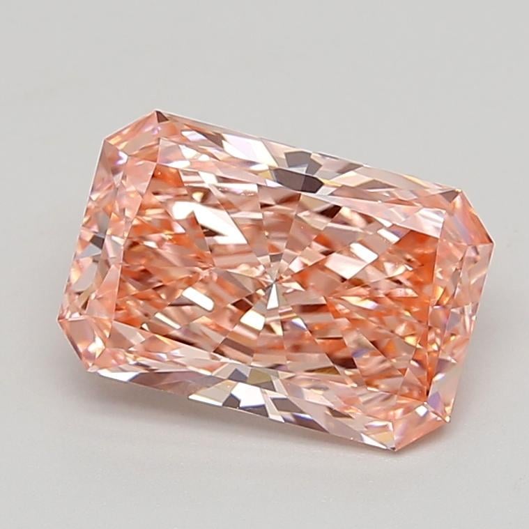 3.03 Ct. Fancy Vivid  Pink Radiant Lab Grown Diamond