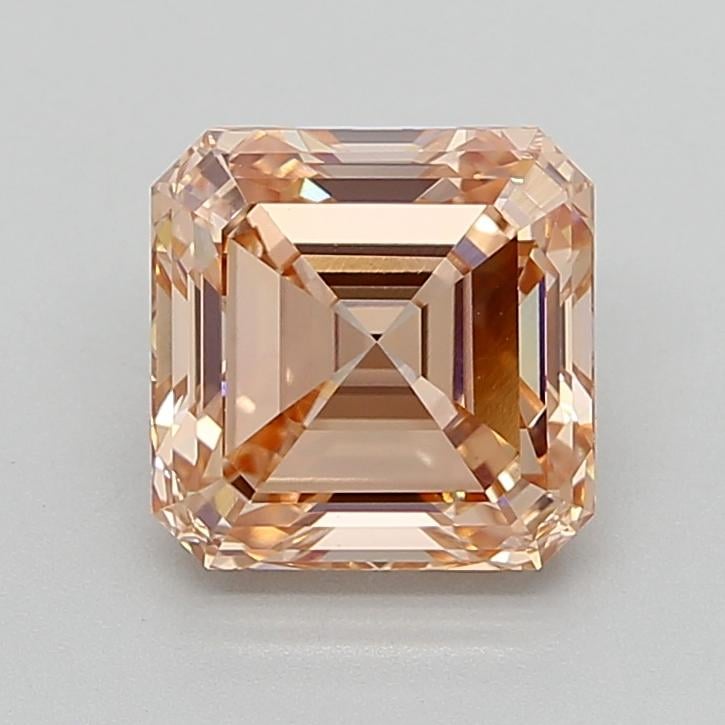 3.50 Ct. Fancy Intense Brownish Orange Asscher Lab Grown Diamond