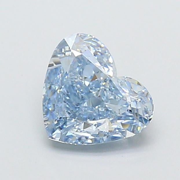 1.17 Ct. Fancy Intense Blue Heart Lab Grown Diamond