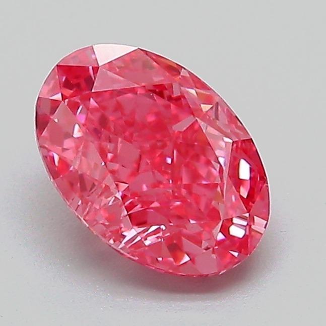 1.14 Ct. Fancy Vivid Pink Oval Lab Grown Diamond