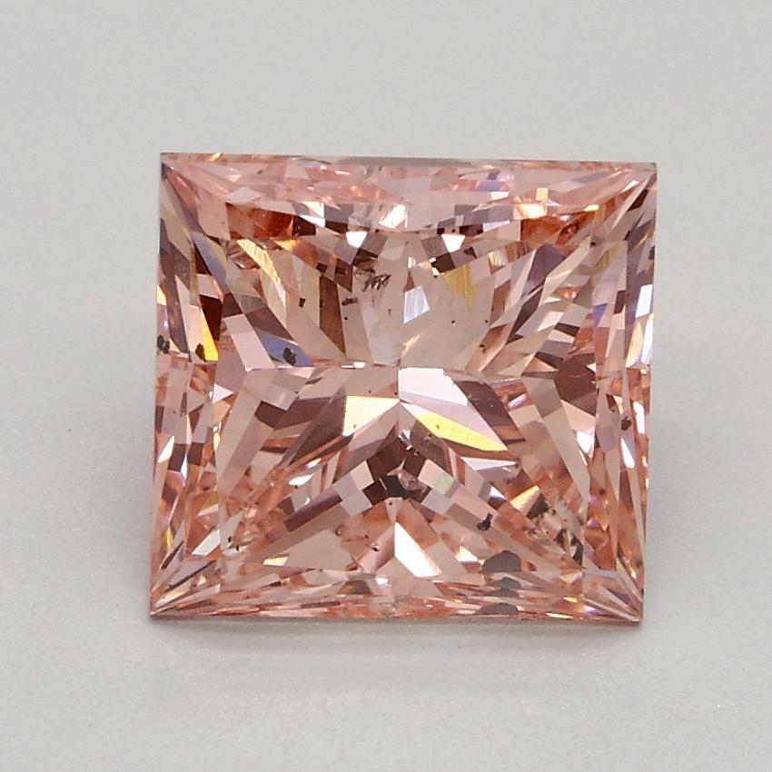 2.00 Ct. Fancy Intense Pink Princess Lab Grown Diamond