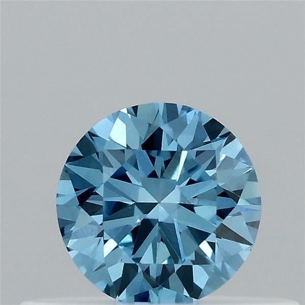 0.30 Ct. Fancy Vivid Blue Round Lab Grown Diamond