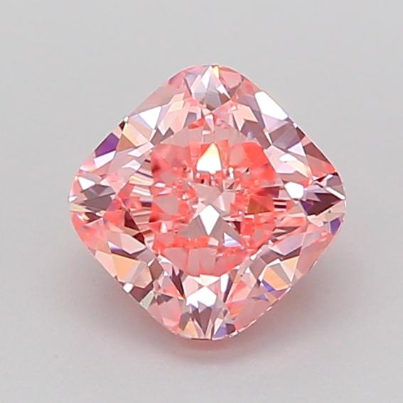 1.02 Ct. Fancy Vivid Pink Cushion Lab Grown Diamond